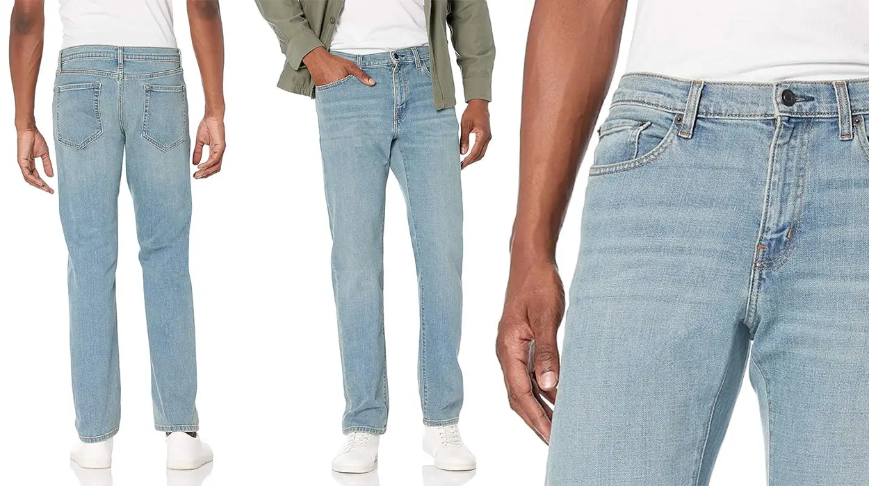 Chollo Pantalones vaqueros elásticos Amazon Essentials para hombre