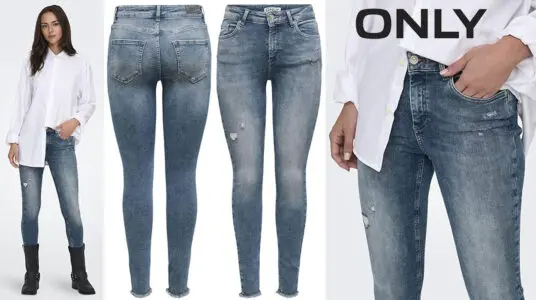 Chollo Vaqueros Onlblush Only Skinny Fit de cintura media para mujer