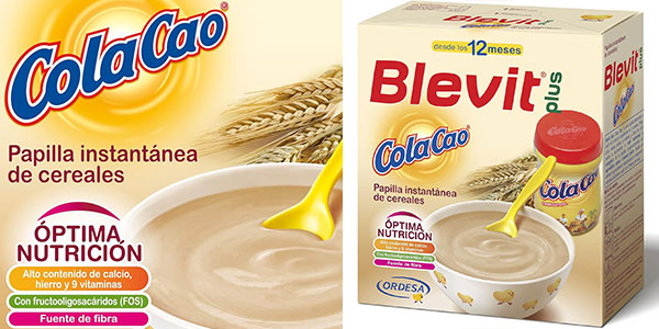 ▷ Chollo Papilla de cereales Blevit Plus ColaCao para bebé de 600