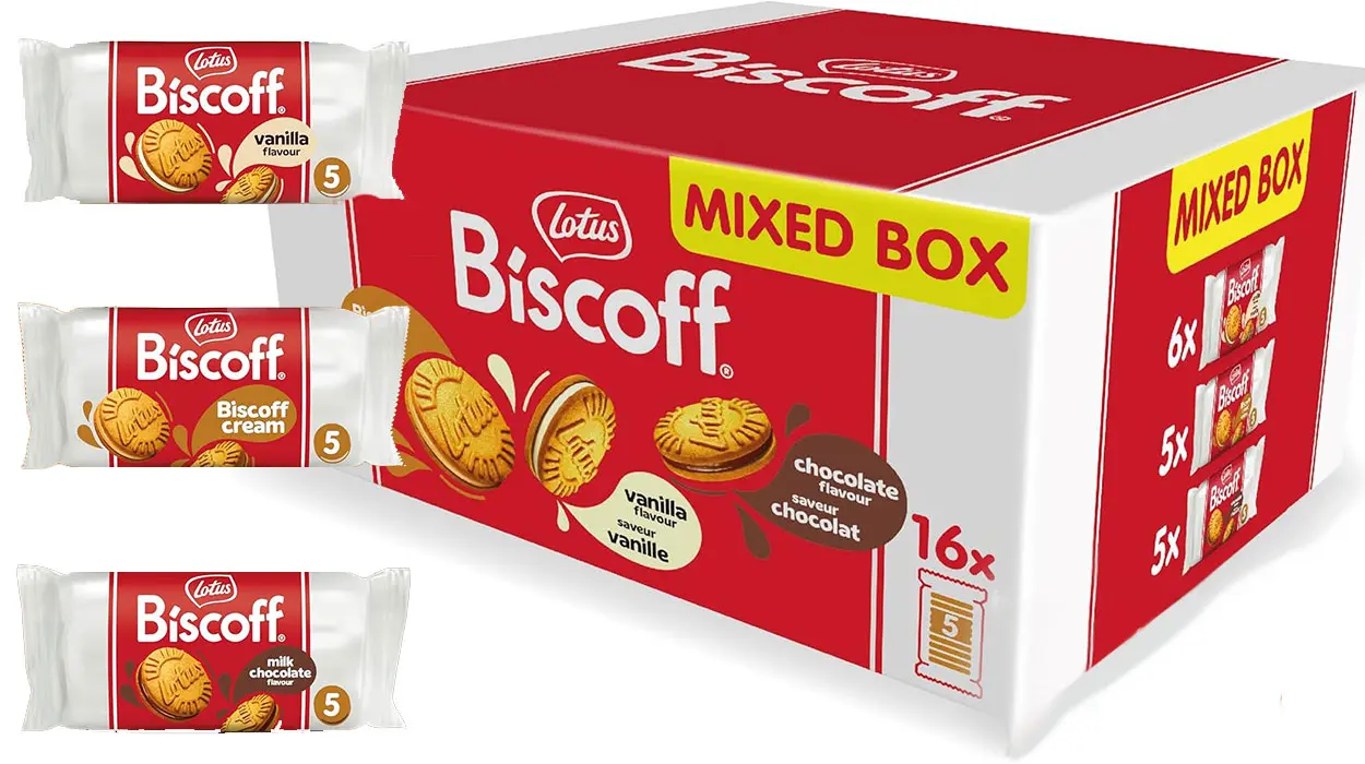 Chollo Paquete variado de galletas Lotus Biscoff de 3 sabores
