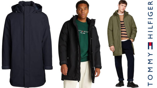 Chollo Parka Tommy Hilfiger Tech Padded con capucha para hombre