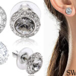 Chollo Pendientes de botón Swarovski Una Angelic