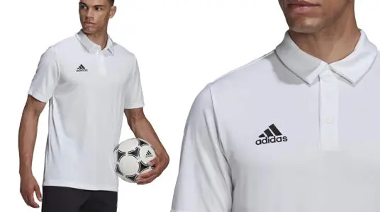 Chollo Polo Adidas Entrada 22 blanco para hombre