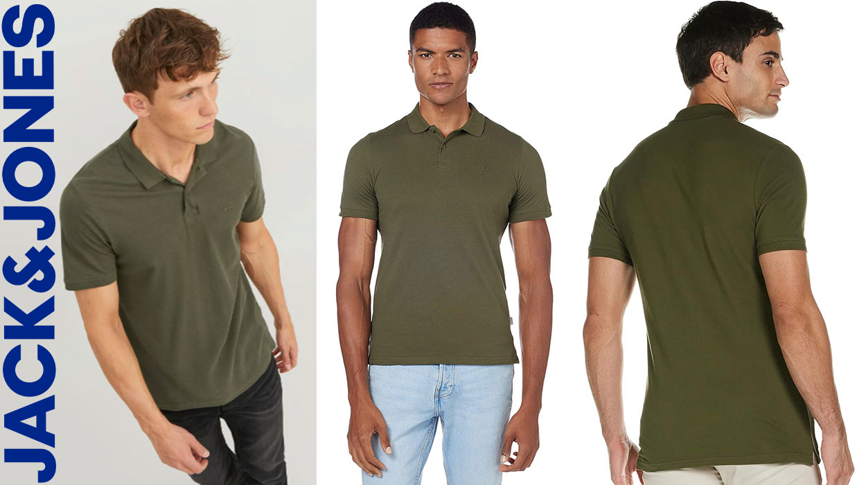 Chollo Polo liso Jack & Jones para hombre