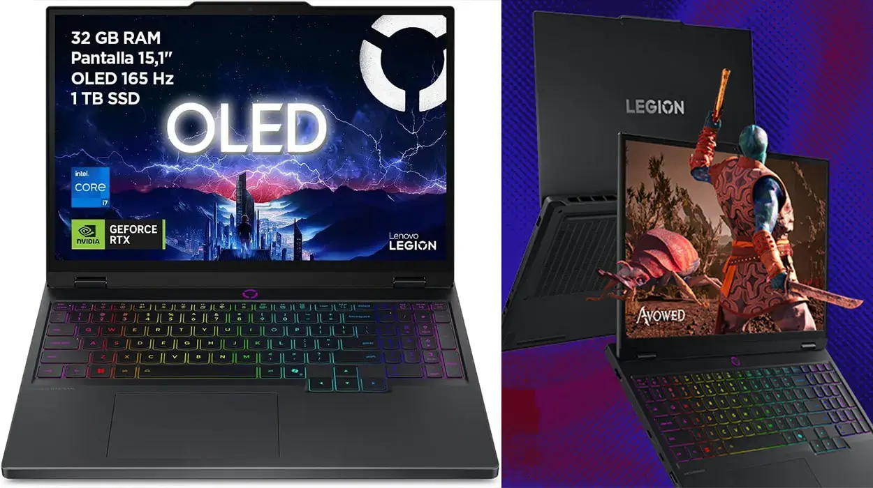 Portátil Lenovo Legion 5i con pantalla OLED de 15.1", 32 GB RAM + 1 TB SSD