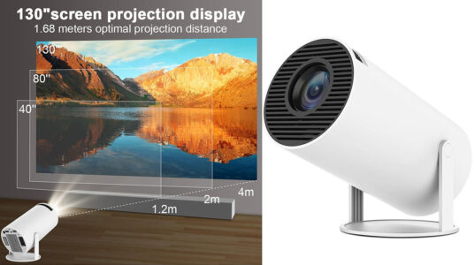 Chollo Proyector portátil Allwinner H713 4K con Wi-Fi 6 y Android 11