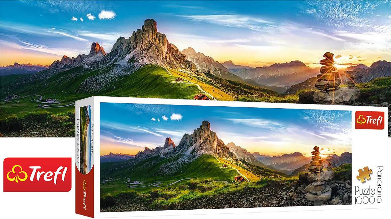 Puzle panorámico Trefl Dolomitas de 1.000 piezas 