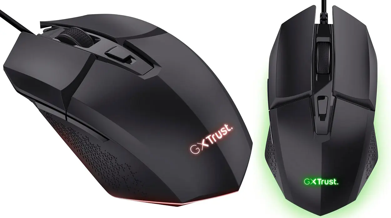 Chollo Ratón gaming GXTrust 1109 Vylax con cable, luz y 6.400 dpi