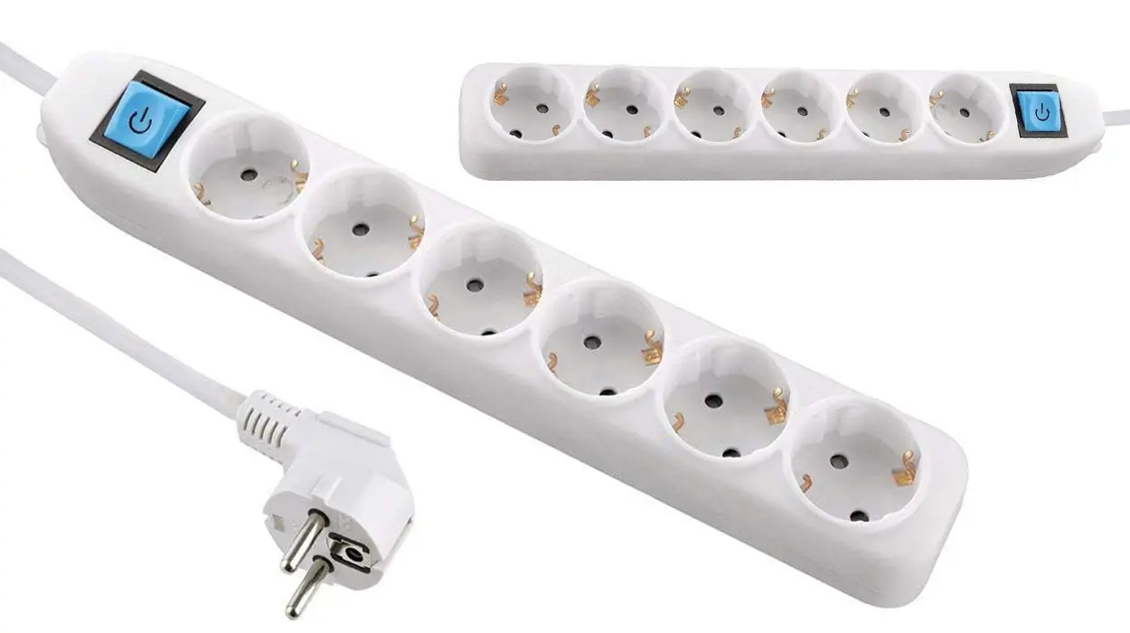 Chollo Regleta Electraline de 6 tomas con interruptor 