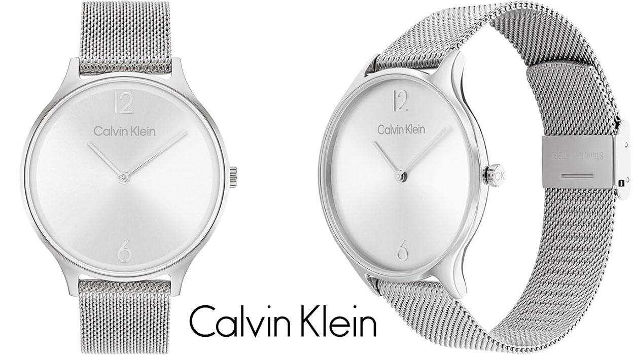 Chollo Reloj Calvin Klein Timeless Mesh para mujer 