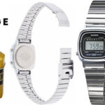 Reloj Casio LA670WA-1 con correa de acero inoxidable