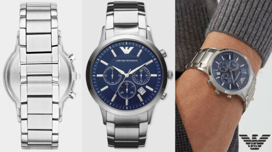 Chollo Reloj cronógrafo Emporio Armani AR2448 de acero para hombre