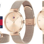 Chollo Reloj Tommy Hilfiger 1782218 de malla de acero rosa para mujer