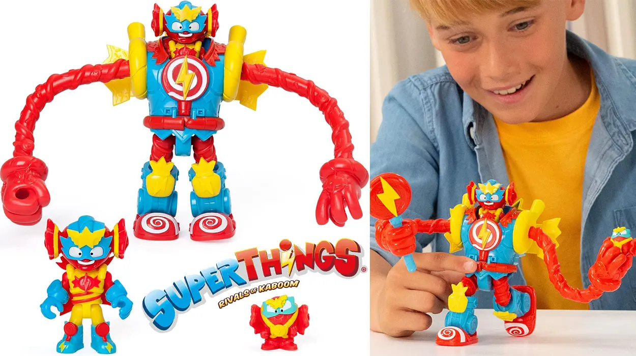 Chollo Robot articulado Superbot Sugarfun de SuperThings con 2 figuras