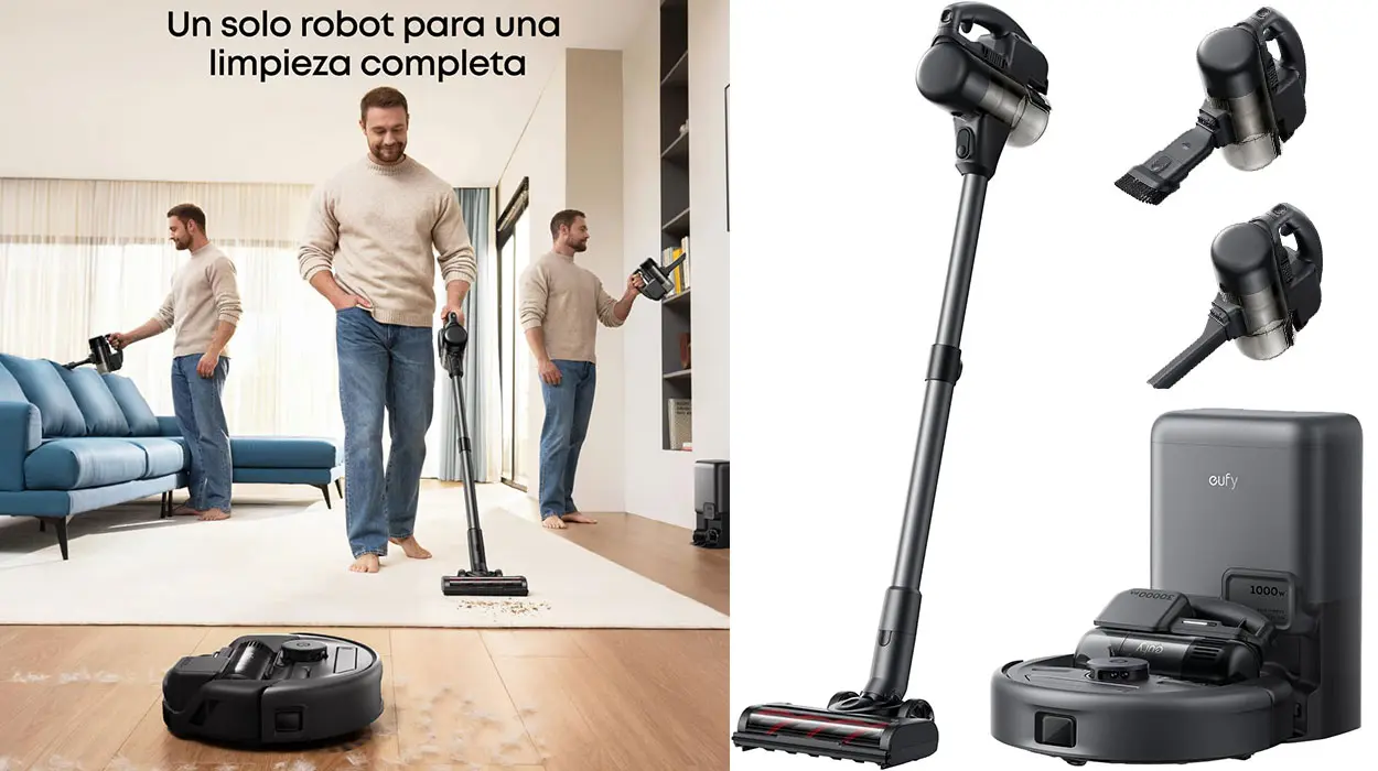 Robot Aspirador Eufy E20 3 en 1 de 30.000 Pa