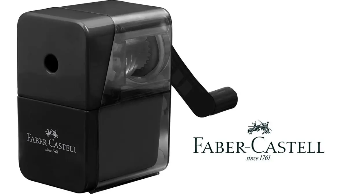 Sacapuntas de escritorio con manivela Faber-Castell