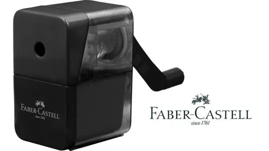 Sacapuntas con manivela de escritorio Faber-Castell