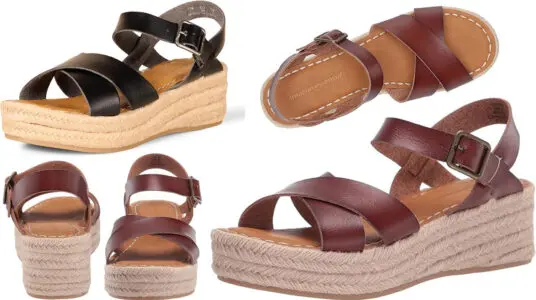 Chollo Sandalias Amazon Essentials de tipo alpargata con plataforma plana para mujer