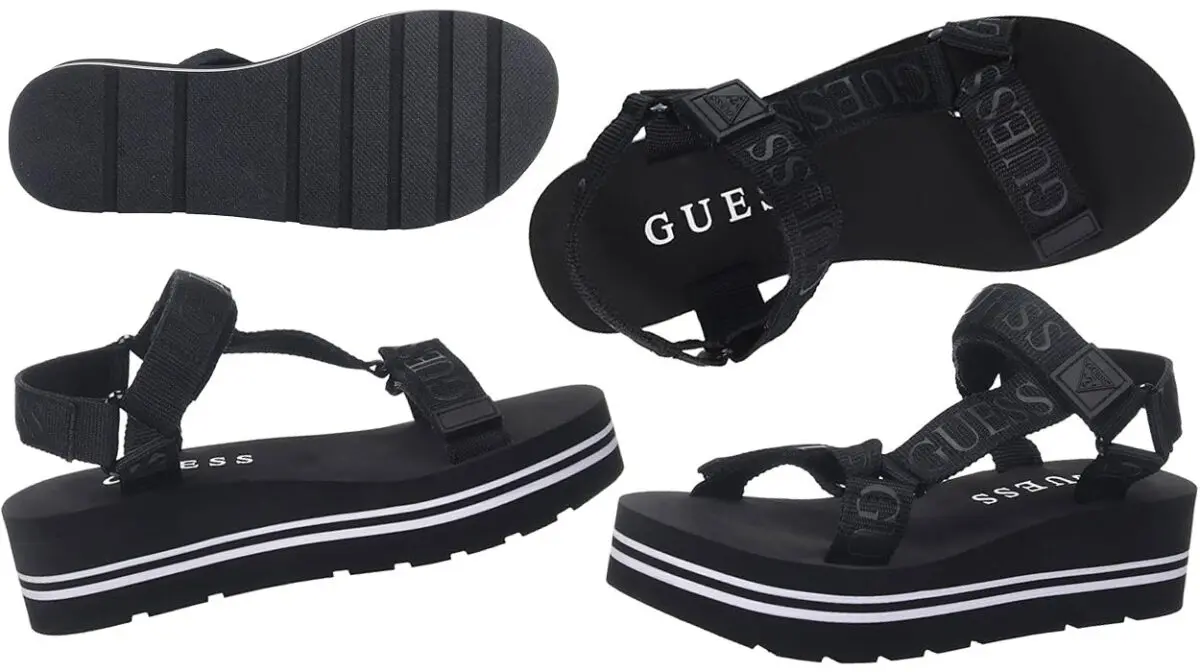 Sandalias con cuña Guess Avin para mujer