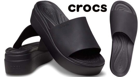 Chollo Sandalias slide Crocs Brooklyn para mujer