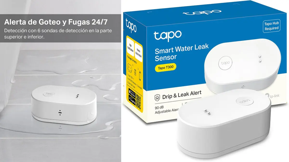 Sensor inteligente de fugas de agua TP-Link TAPO T300