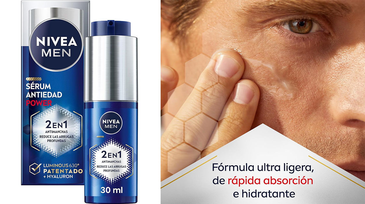 Chollo Sérum antiedad Nivea Men Power 2 en 1 antimanchas y antiarrugas de 30 ml 