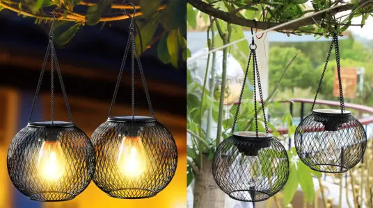 Chollo Set Ortiny de 2 farolillos solares impermeables para exterior