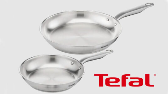 Chollo Set de 2 sartenes Tefal Virtuoso de acero inoxidable de 24 y 28 cm