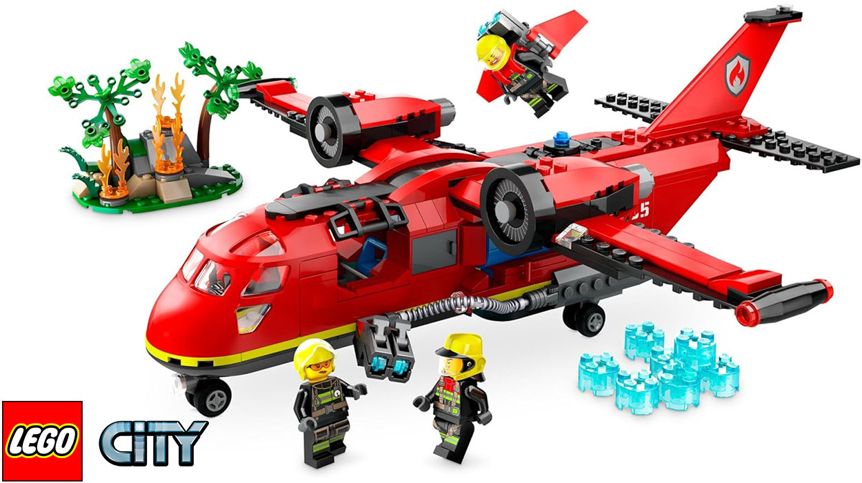 Chollo Set Avion de Rescate de Bomberos de LEGO City por solo 44 99 con envio gratis 25