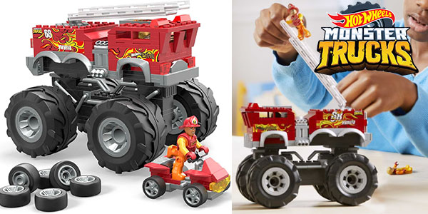 Chollo Set Camión de bomberos Mega Construx de Hot Wheels Monster Trucks