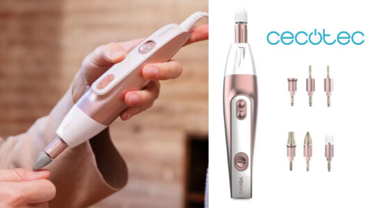 Chollo Set de manicura y pedicura Cecotec Bamba PinkyCare 700 Perfect Nails 