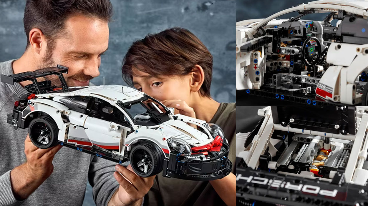 Chollo Set de construcción Porsche 911 RSR de tipo LEGO con 1.580 piezas