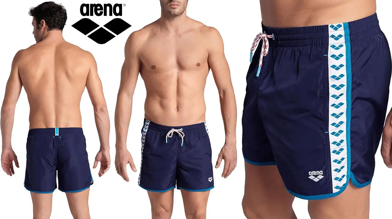 Chollo Short de playa Arena Team Stripe para hombre