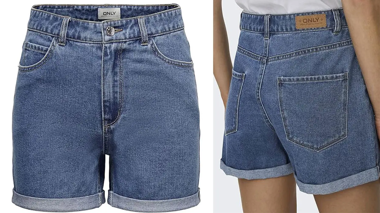 Chollo Shorts vaqueros Only Onlvega de cintura alta para mujer