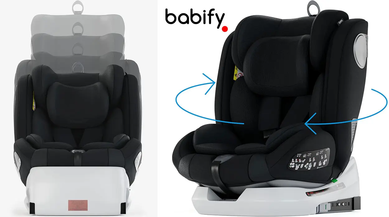 Chollo Silla de coche Babify Onboard Isofix 360º para 0-12 años