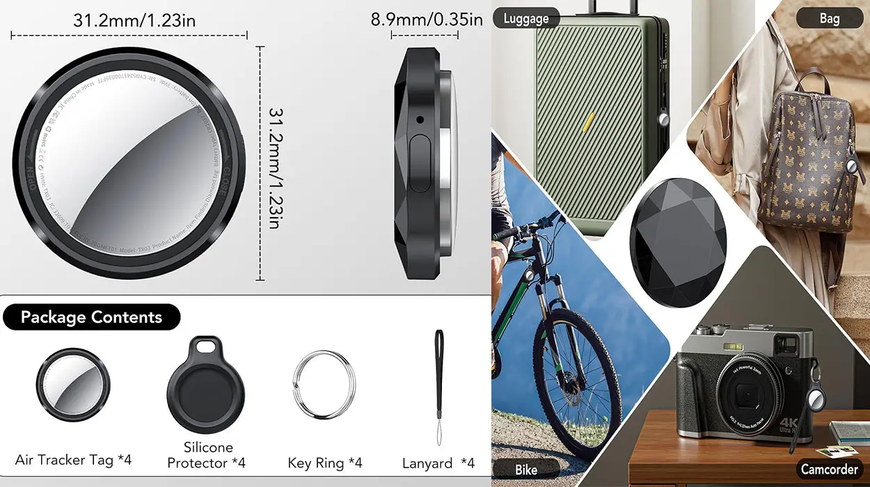 Pack de buscadores de objetos Air Tracker Tag para iOS barato