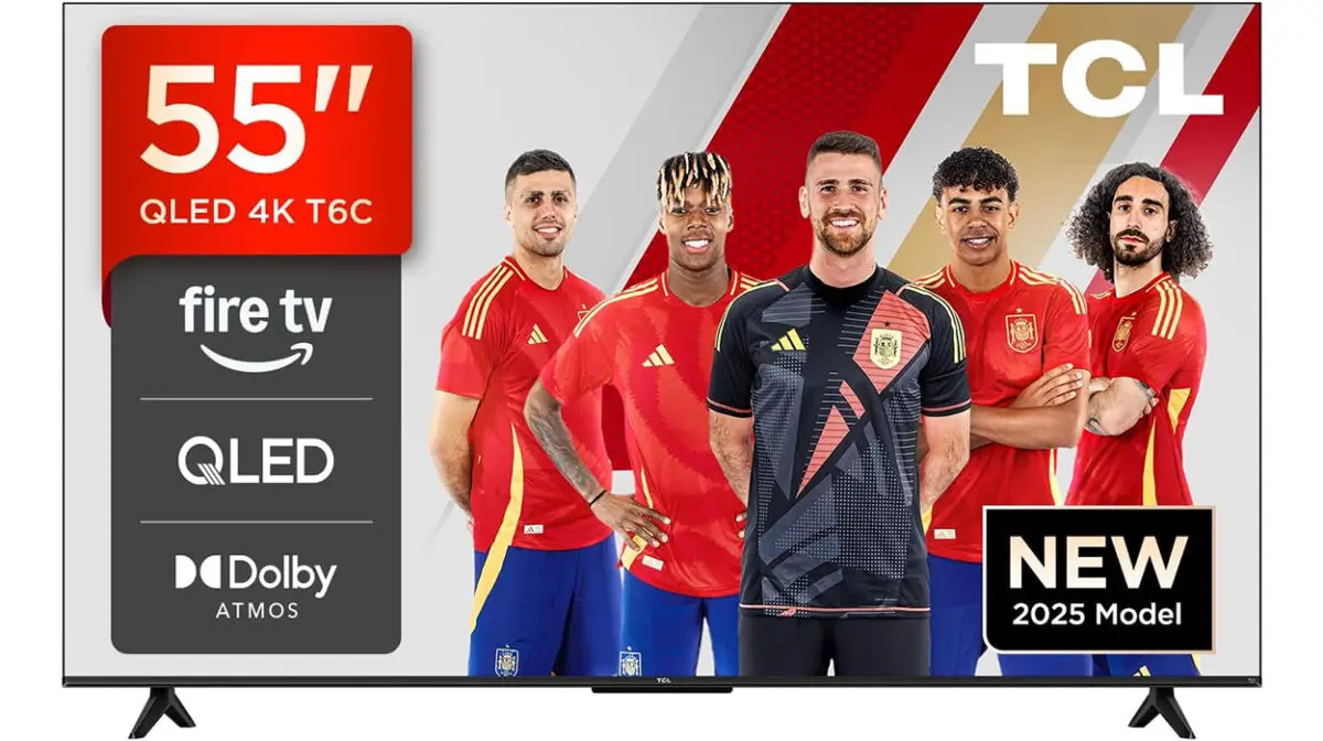Smart TV TCL T6C QLED 4K de 55” con Fire TV