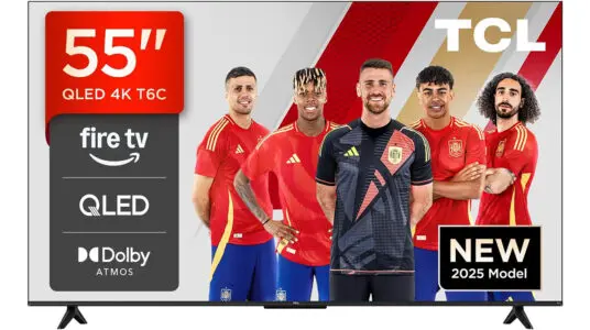 Chollo Smart TV TCL T6C QLED 4K de 55” con Fire TV