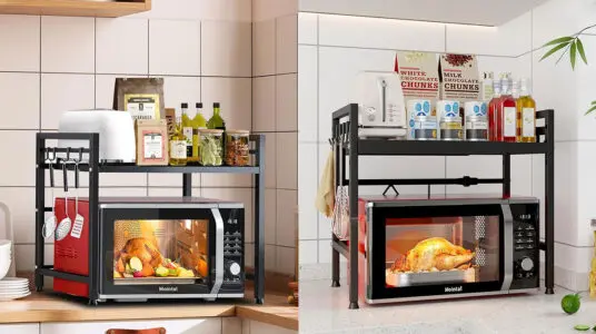 Soporte ajustable Mointal de 2 niveles para microondas barato