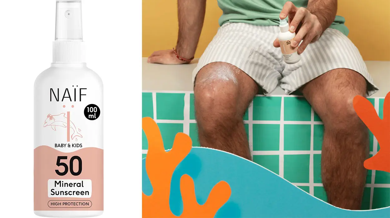 Chollo Spray de protección solar Naïf SPF 50 sin microplásticos para bebé y niño