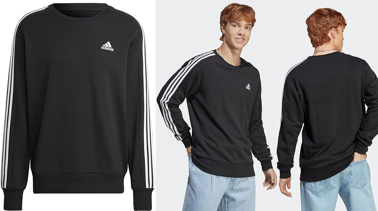 Chollo Sudadera Adidas Essentials French Terry 3 Bandas para hombre