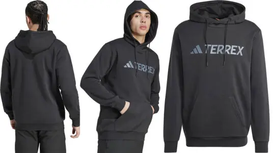 Chollo Sudadera Adidas Terrex con capucha para hombre