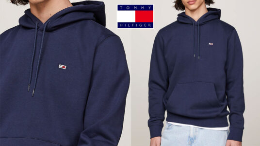 Chollo Sudadera de felpa Tommy Jeans con capucha para hombre