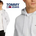 Sudadera de felpa Tommy Jeans con capucha para hombre