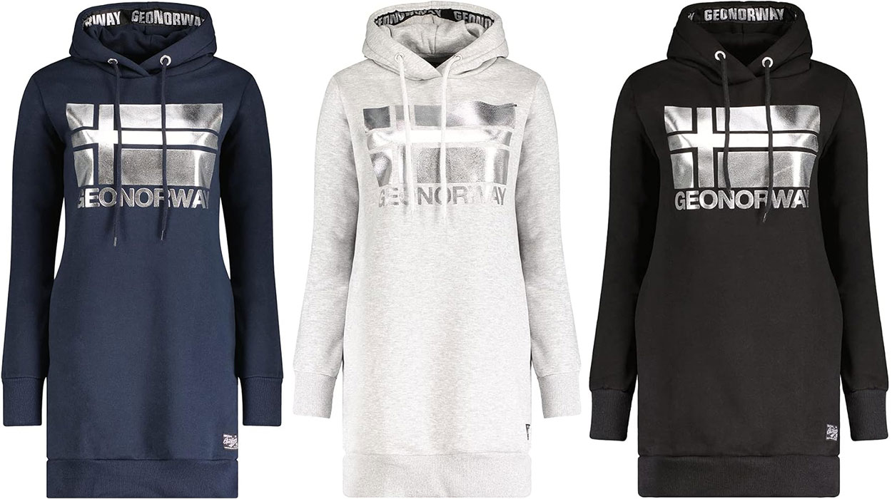Chollo Sudadera Geographical Norway Fabienne con capucha para mujer