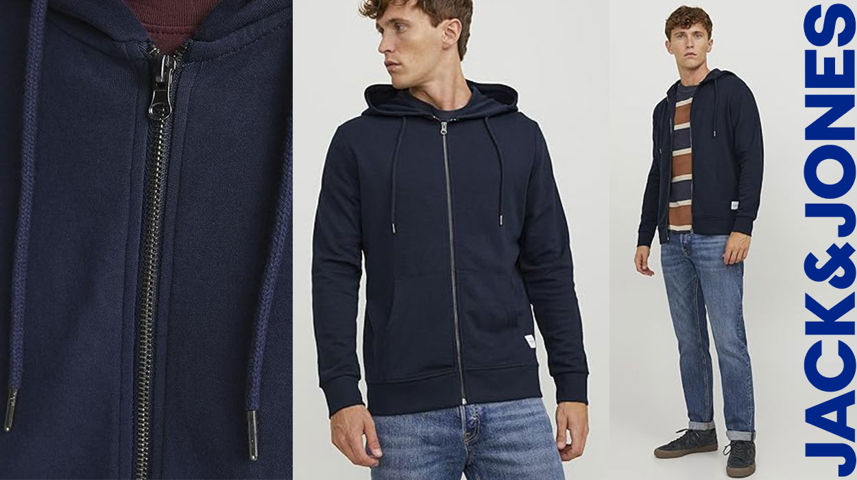 Chollo Sudadera Jack & Jones con capucha para hombre 