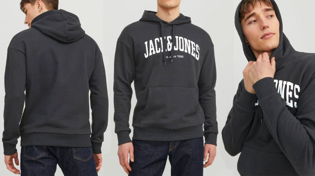 Chollo Sudadera Jack & Jones Jjejosh con capucha para hombre