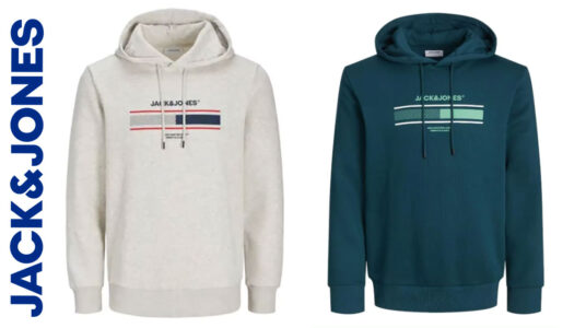 Chollo Sudadera Jack & Jones NEW24 con capucha para hombre en varios colores