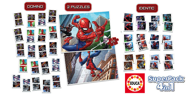 Chollo Superpack Educa Spiderman 4 en 1