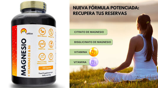Chollo Suplemento Mattica de magnesio y vitaminas D3 y B6